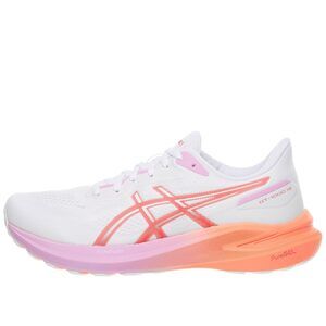ASICS Women's GT-1000 13 Running Shoes, 10, White/Coral Reef